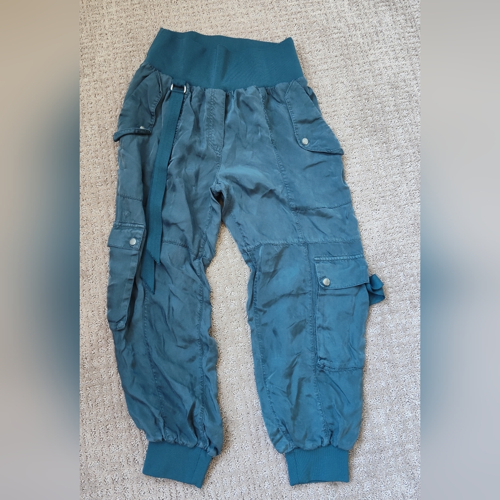 Cinq A Sept Cargo Blue Jogger Pants - Picture 2 of 6